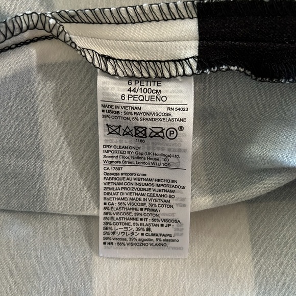 Banana Republic Black & White Check Midi Dress - Picture 5 of 5